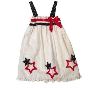 NWOT Stars and Stripes Seersucker Dress